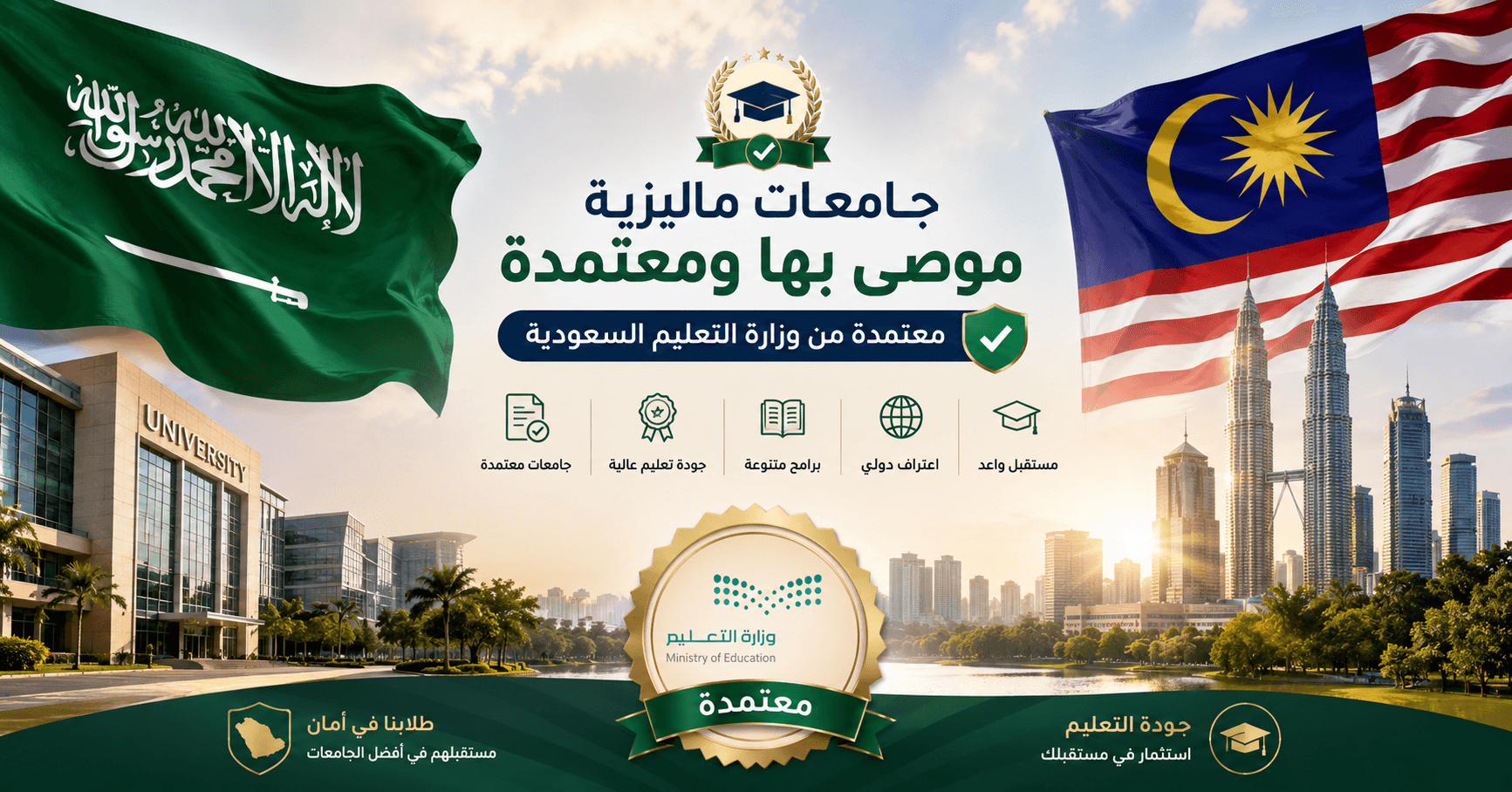 Malaysian universities recognized and recommended in Saudi Arabia 2026